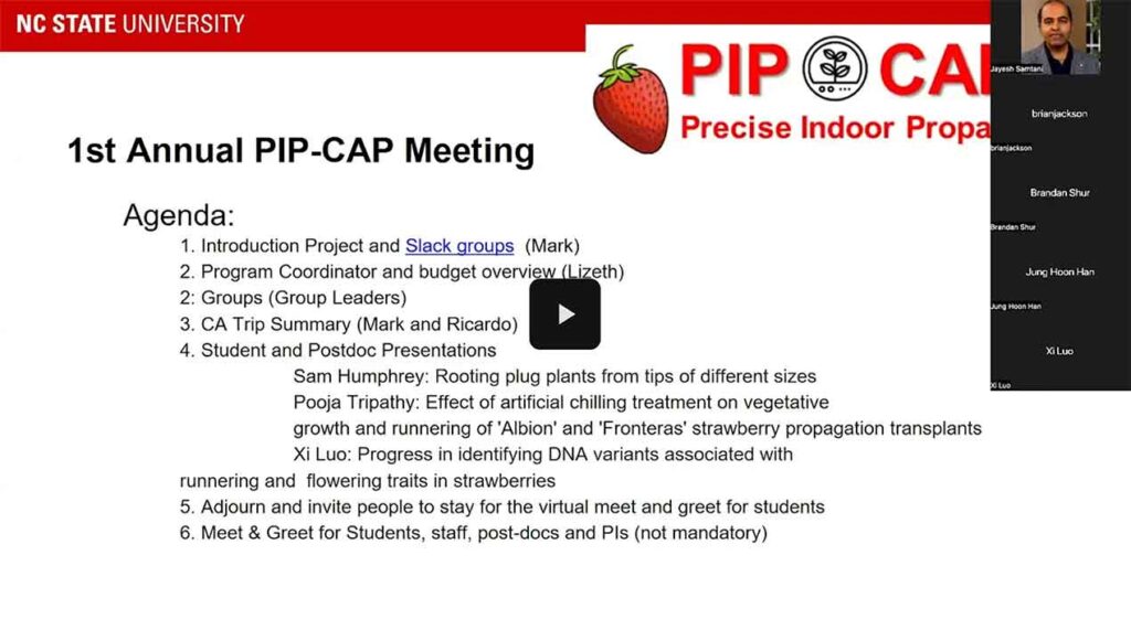 1st Annual PIP-CAP Meeting